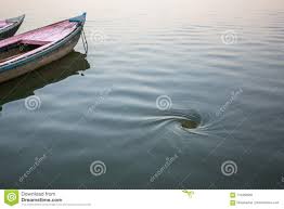Funnel Whirlpool In The Water Of The Ganges River, Varanasi Stock Photo -  Image of heritage, india: 113466500